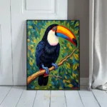 BRD parrot perched on tree branch 287