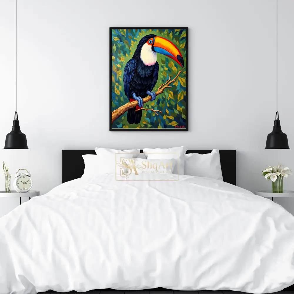 BRD-parrot-perched-on-tree-branch-287-02 BRD parrot perched on tree branch 287