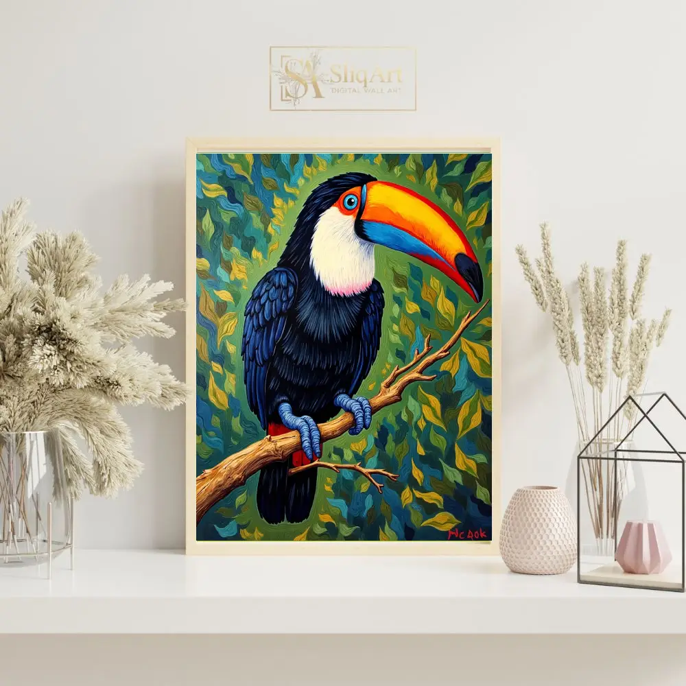 BRD-parrot-perched-on-tree-branch-287-07 BRD parrot perched on tree branch 287