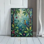 BRD parrot perched tree fruit 290