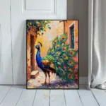 BRD peacock near alley wall 317