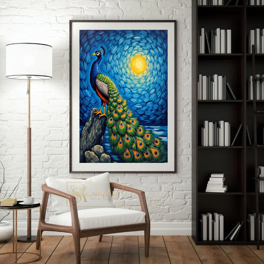 BRD-peacock-on-rock-at-dusk-318-04 BRD peacock on rock at dusk 318