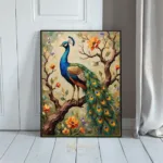 BRD peacock perched on branch 325