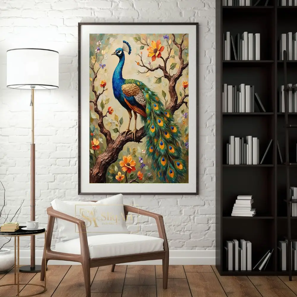 BRD-peacock-perched-on-branch-325-04 BRD peacock perched on branch 325