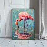 BRD pink flamingo by water 331