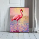 BRD pink flamingo in wetland 333