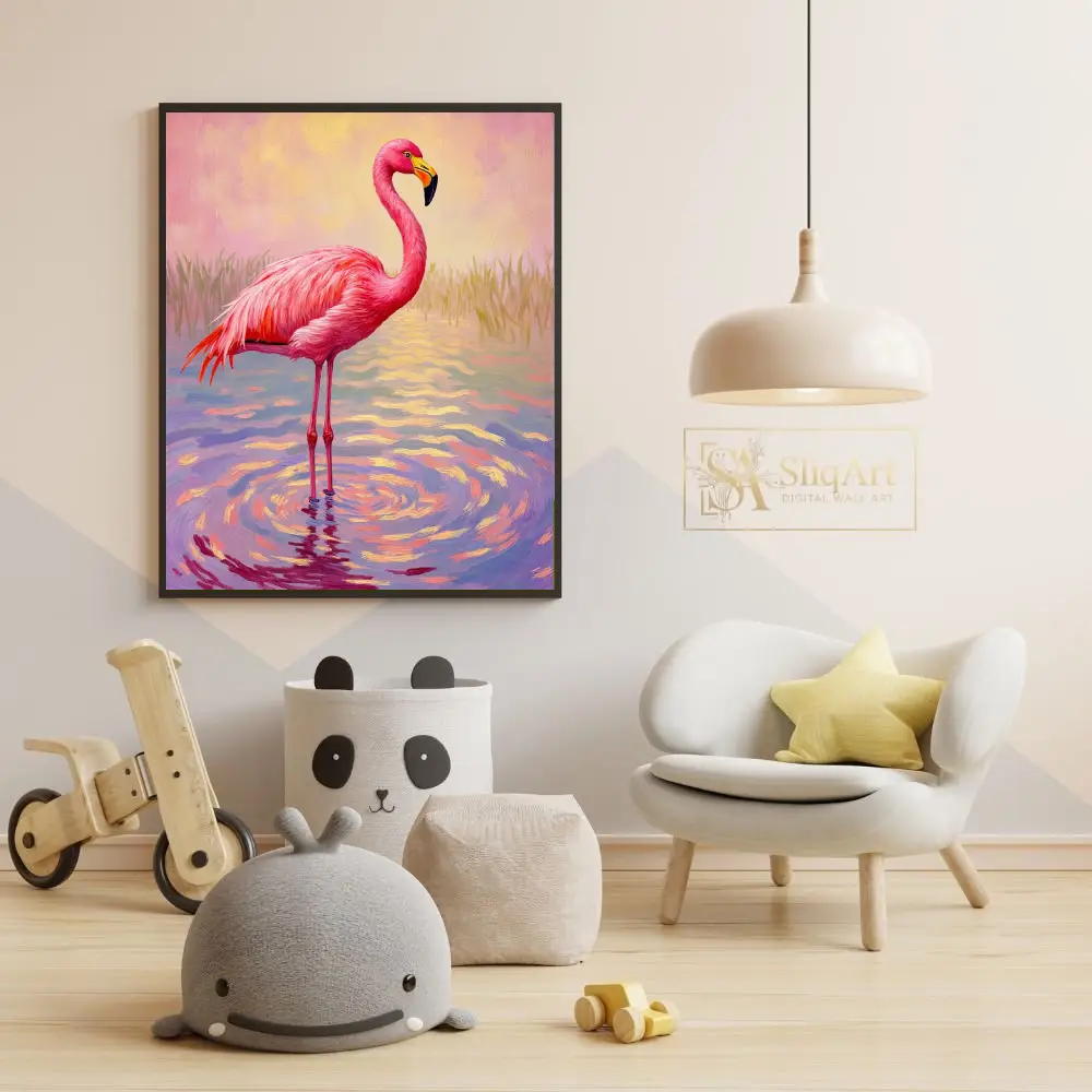 BRD-pink-flamingo-in-wetland-333-05 BRD pink flamingo in wetland 333