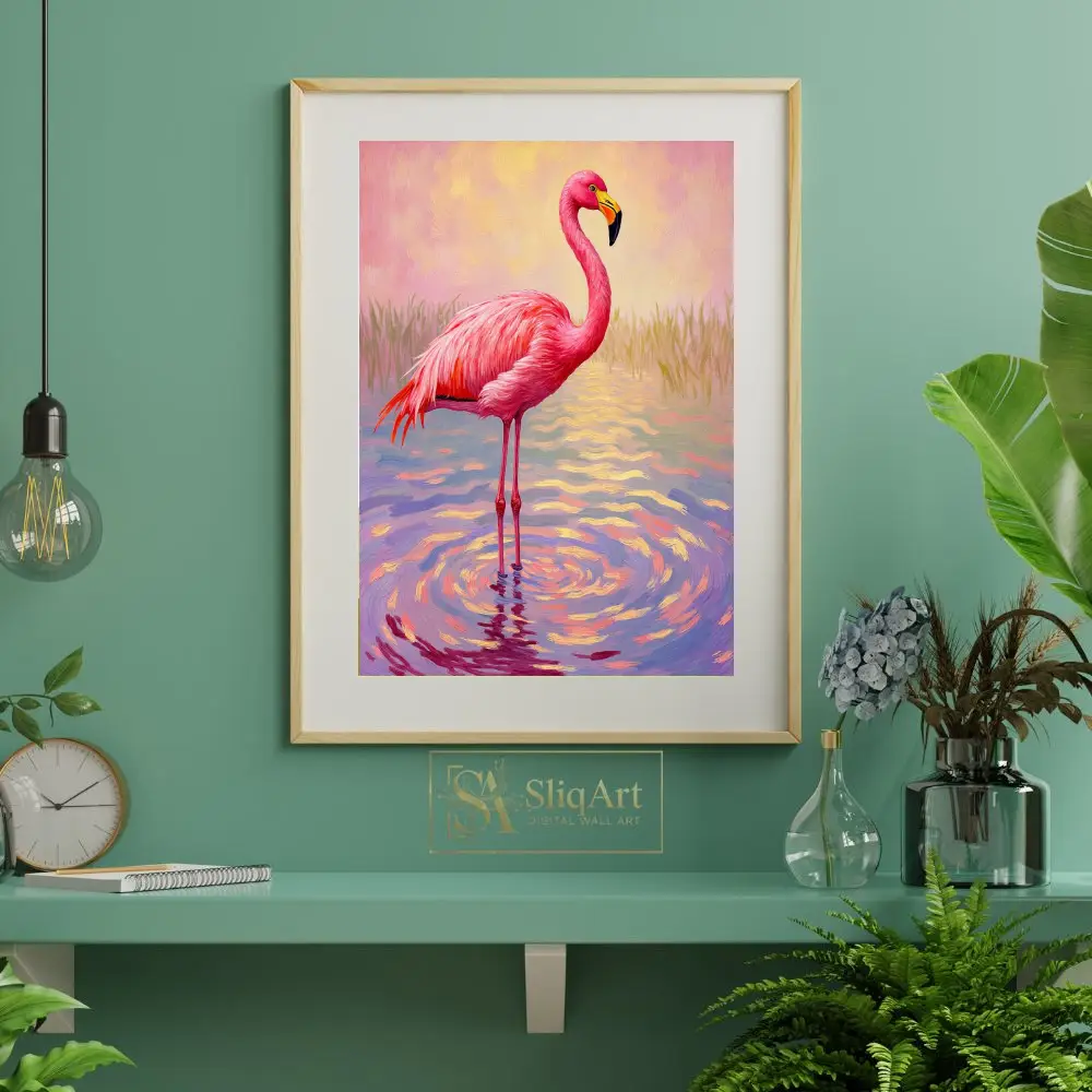 BRD-pink-flamingo-in-wetland-333-06 BRD pink flamingo in wetland 333