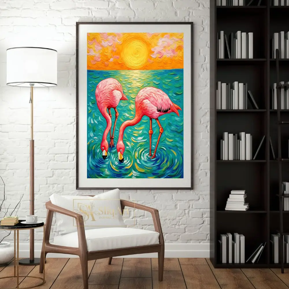 BRD-pink-flamingos-sunset-334-04 BRD pink flamingos sunset 334