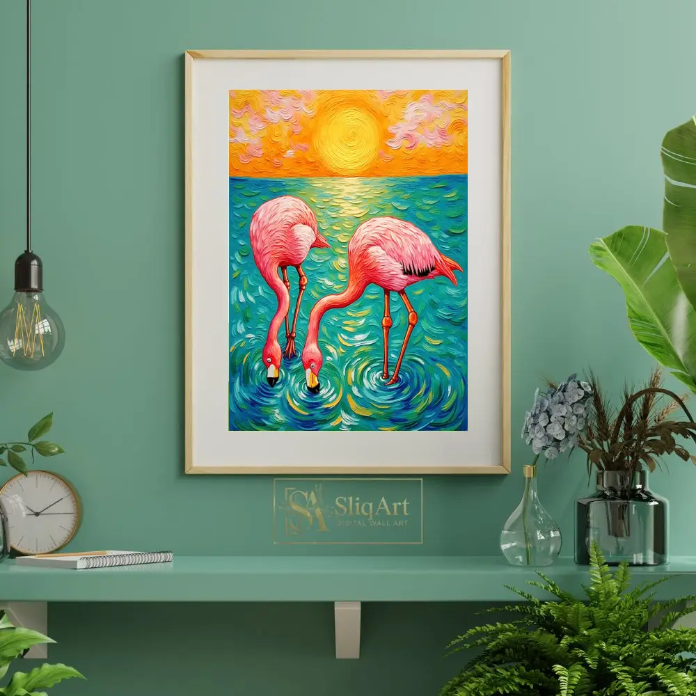 BRD-pink-flamingos-sunset-334-06 BRD pink flamingos sunset 334