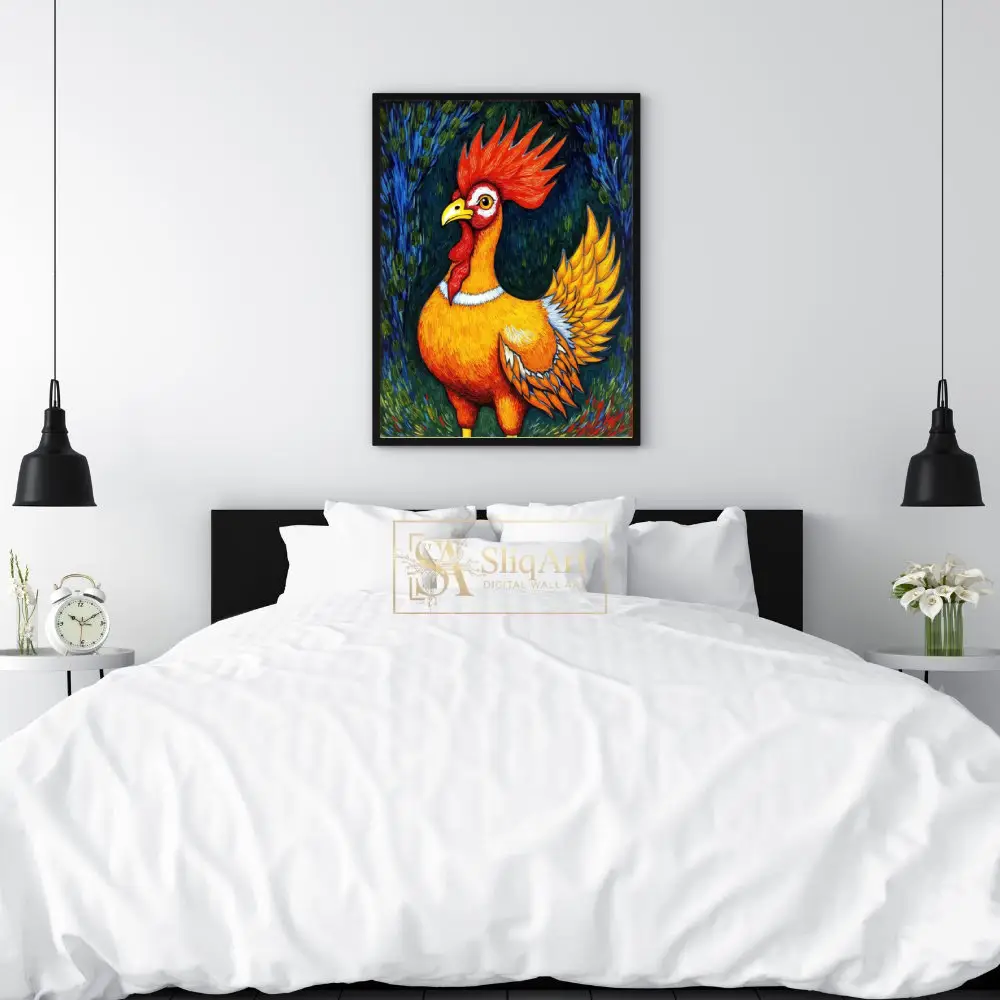 BRD-rooster-artwork-vivid-yellow-orange-346-02 BRD rooster artwork vivid yellow orange 346