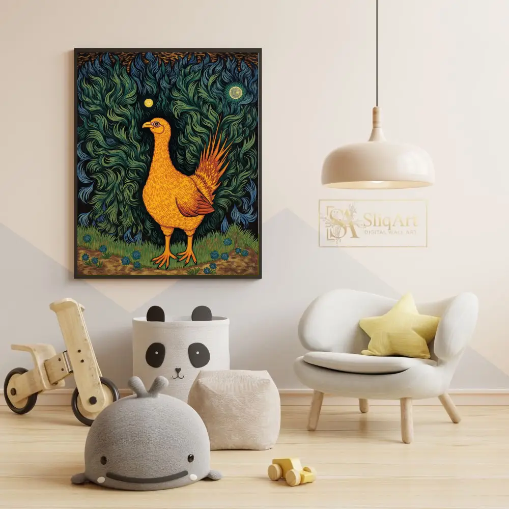 BRD-rooster-in-forest-349-05 BRD rooster in forest 349