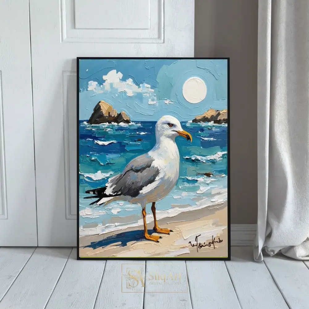 BRD-seagull-beach-sunset-painting-353-01 BRD seagull beach sunset painting 353