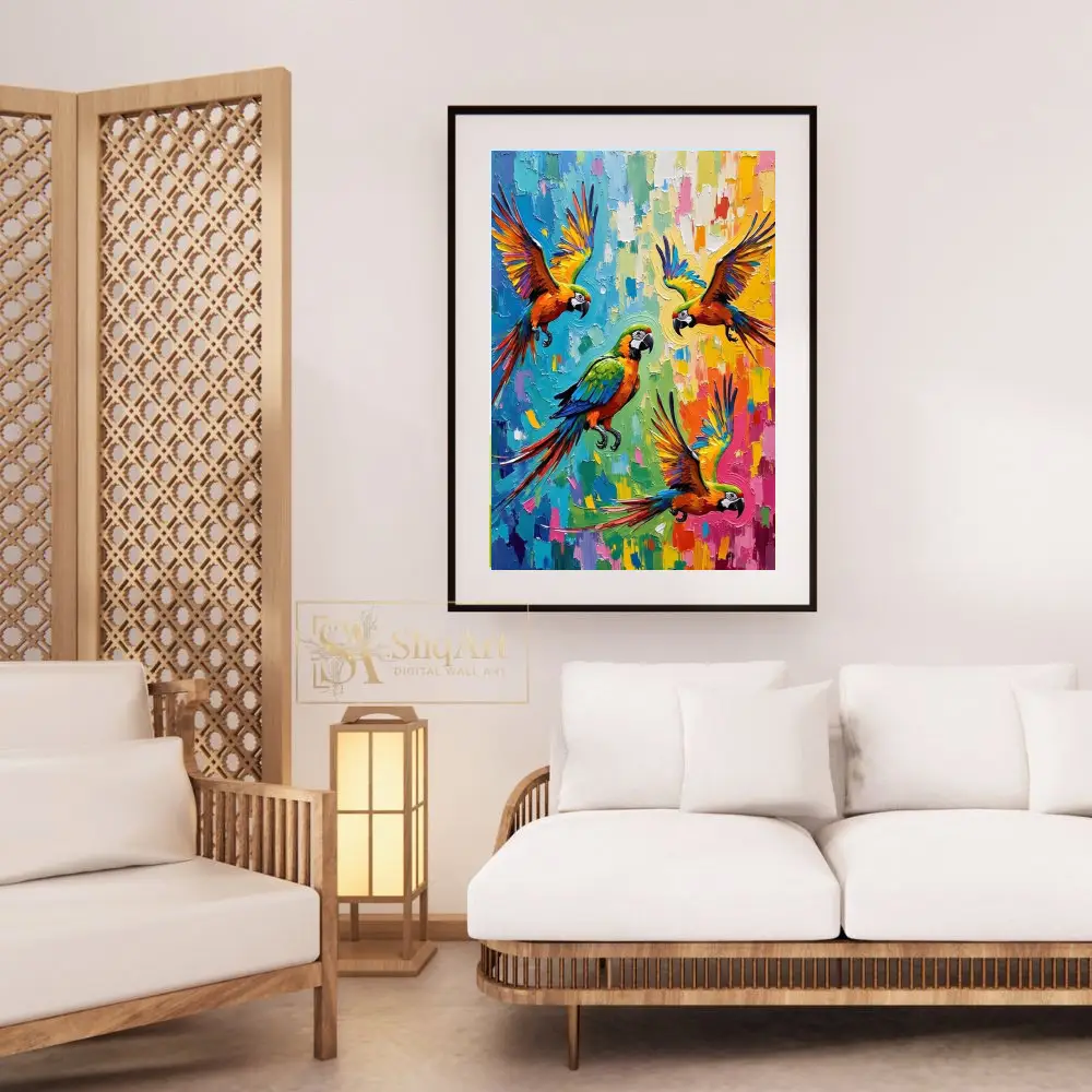 BRD-three-colorful-parrots-in-flight-376-03 BRD three colorful parrots in flight 376