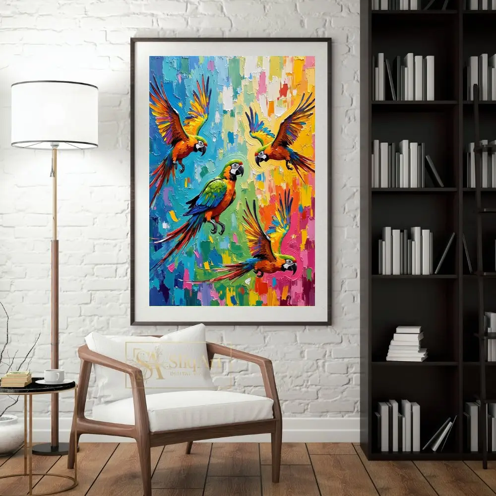 BRD-three-colorful-parrots-in-flight-376-04 BRD three colorful parrots in flight 376