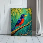 BRD tropical parrot perched on branch 379