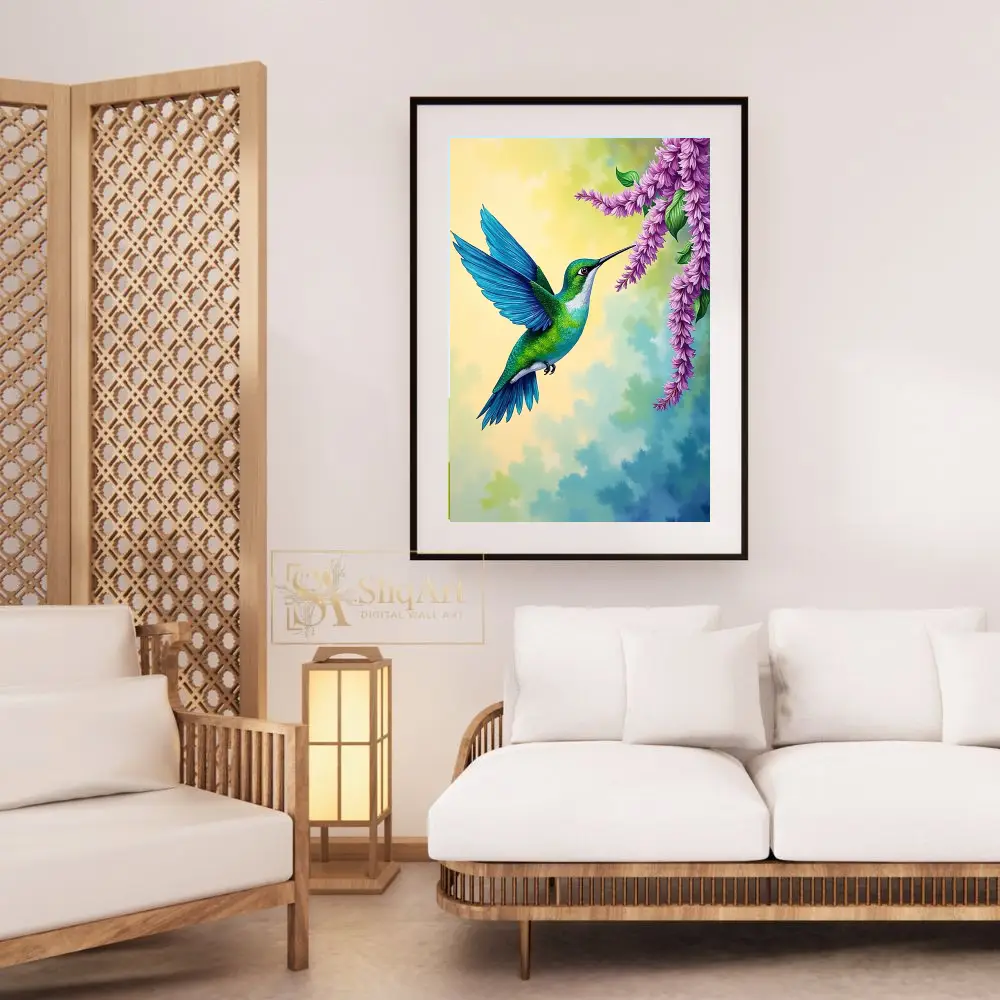 BRD-vivid-parrot-amidst-pink-flowers-393-03 BRD vivid parrot amidst pink flowers 393