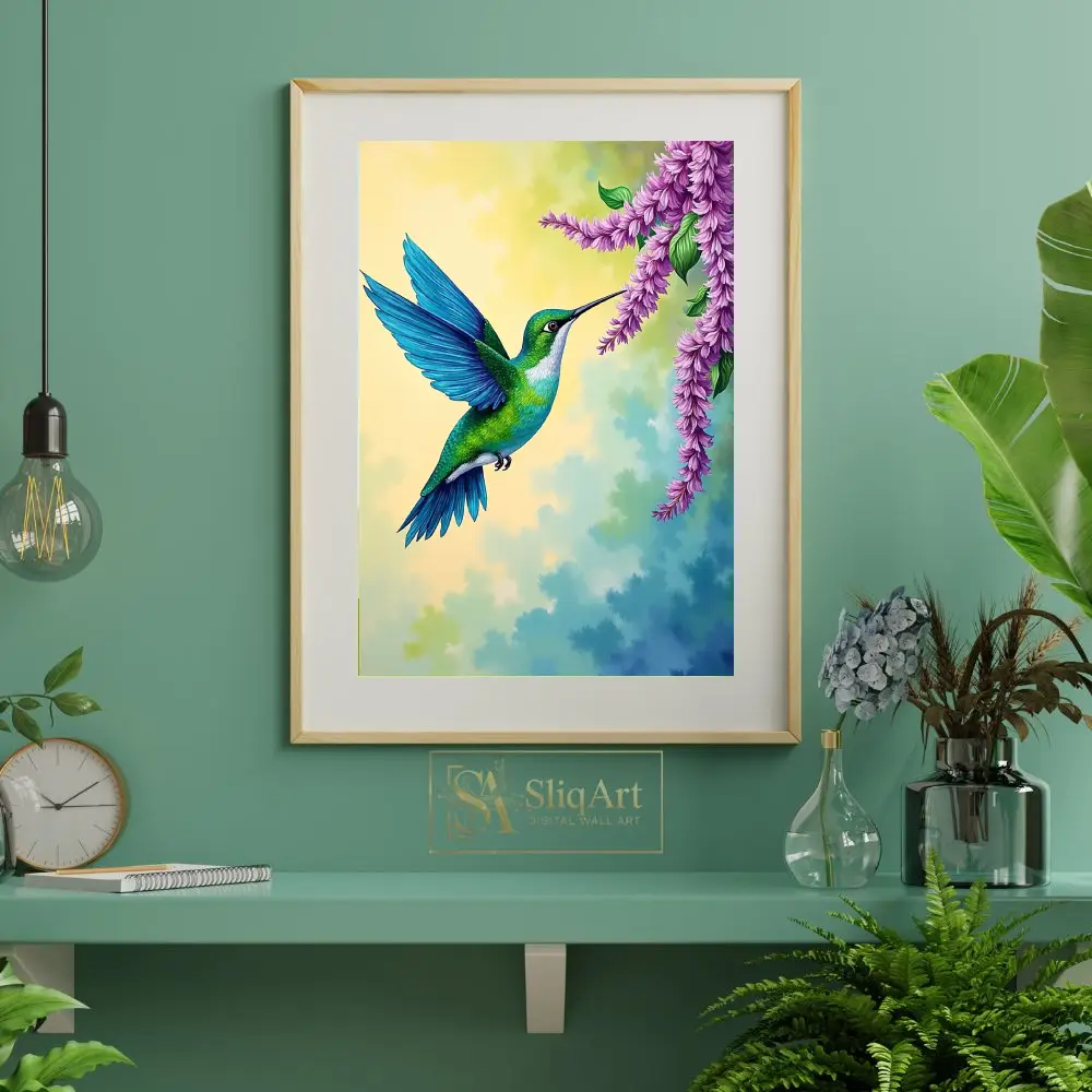 BRD-vivid-parrot-amidst-pink-flowers-393-06 BRD vivid parrot amidst pink flowers 393