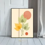 FLO autumn leaves with red apple and notebook 014