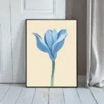 FLO blue flower artwork 023