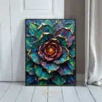 FLO colorful floral artwork 034