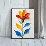 FLO colorful flower in a vase 048