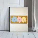 FLO colorful flower wall art 064