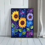 FLO flower and suns wall art 090
