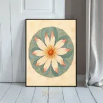 FLO flower in a circle 121