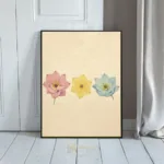 FLO flowers colorful postcard 128