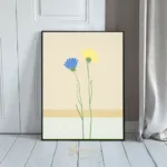 FLO flowers two blue yellow 139