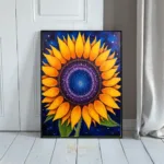 FLO golden sunflower art 146