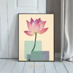 FLO lotus flower art canvas 159