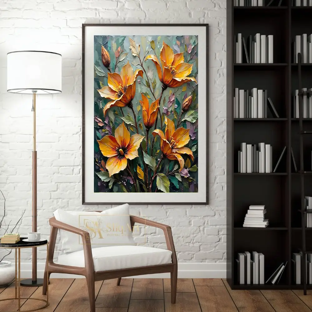 FLO-orange-flower-canvas-164-04 FLO orange flower canvas 164