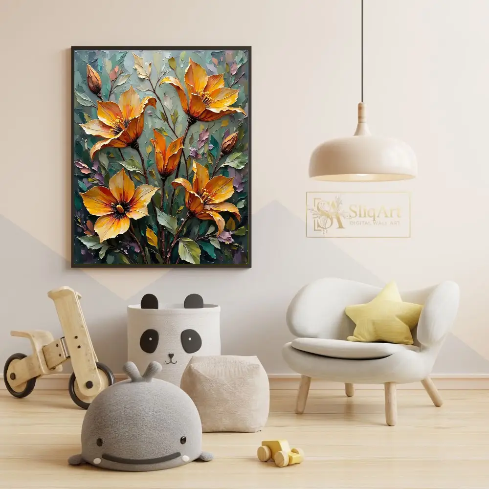 FLO-orange-flower-canvas-164-05 FLO orange flower canvas 164