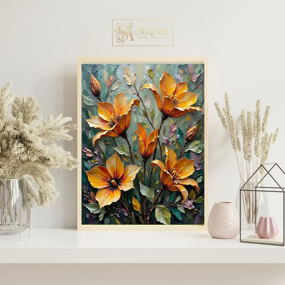 FLO-orange-flower-canvas-164-07 FLO orange flower canvas 164