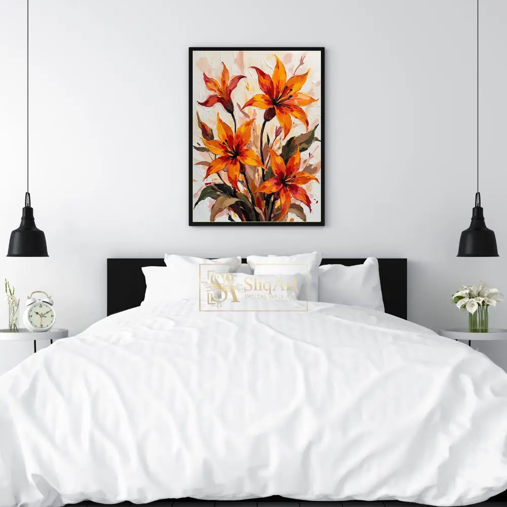 FLO-orange-lilies-on-canvas-166-02 FLO orange lilies on canvas 166