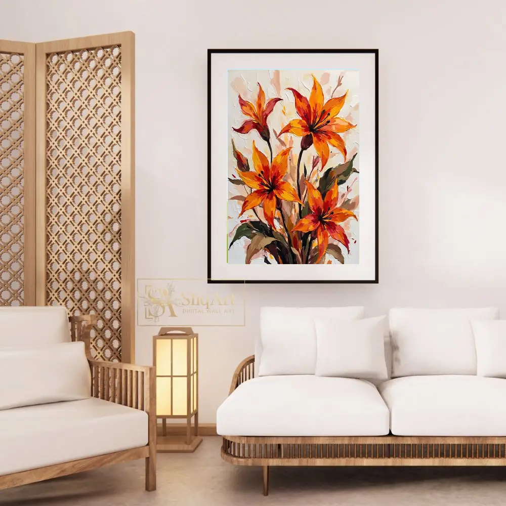 FLO-orange-lilies-on-canvas-166-03 FLO orange lilies on canvas 166