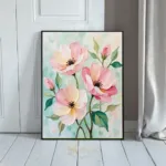 FLO peach pink flowers in vase 168