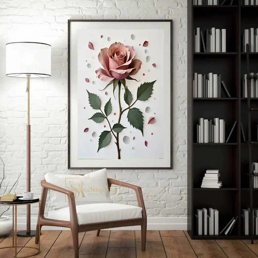 FLO-pink-rose-and-leaves-181-04 FLO pink rose and leaves 181