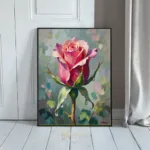 FLO pink rose painting 182