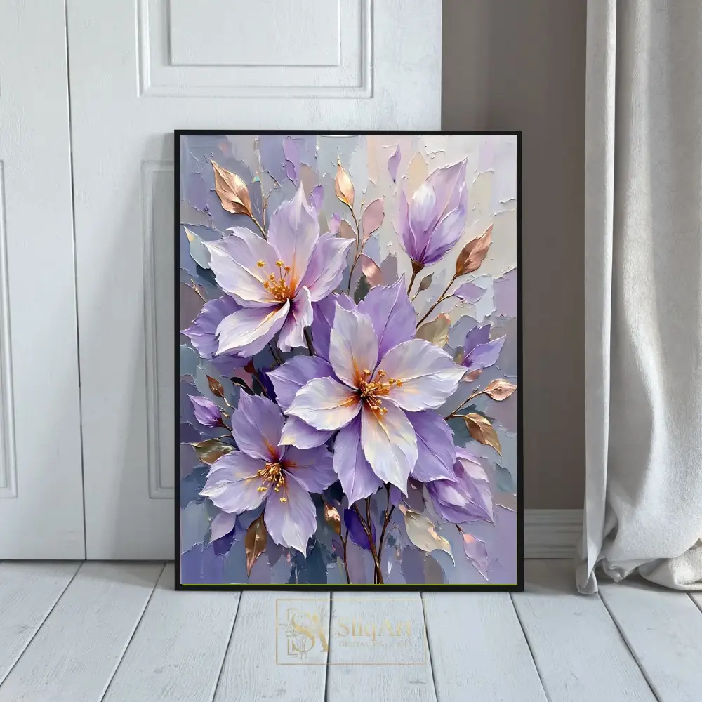 Whimsical Baby Elephant Canvas Art - Gentle Wildlife Nature Painting