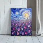 FLO purple flowers under night sky 207