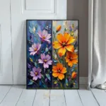 FLO purple yellow orange flowers 215