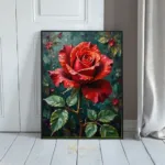 FLO red rose print 219