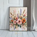 FLO rose floral artwork 221