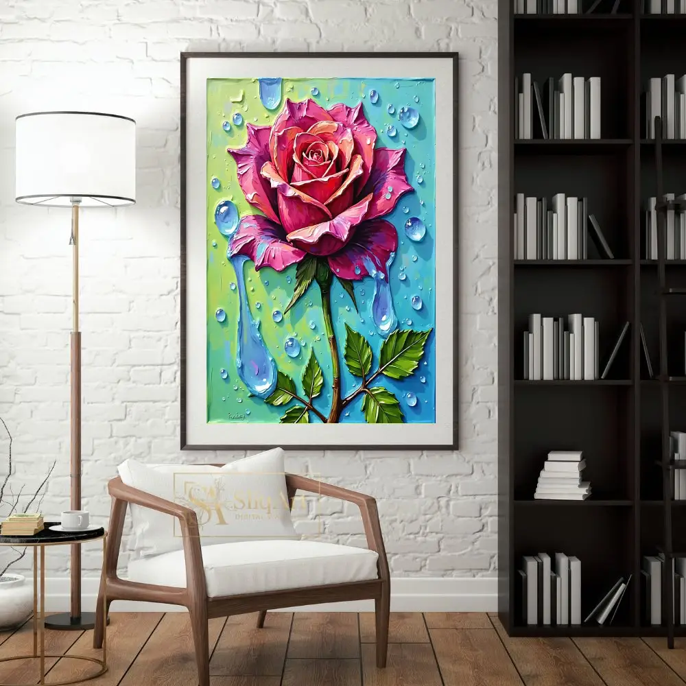 FLO-rose-with-drops-of-water-230-04 FLO rose with drops of water 230