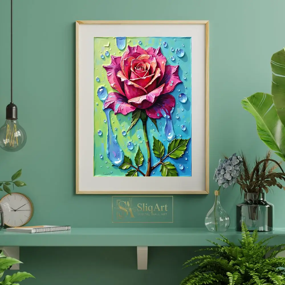 FLO-rose-with-drops-of-water-230-06 FLO rose with drops of water 230