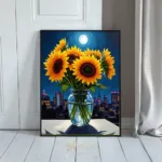 FLO sunflower bouquet on night table 245