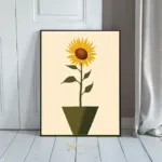 FLO sunflower in vase 252